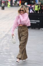 ASHLEY ROBERTS Leaves Global Radio Studios in London 02/27/2024