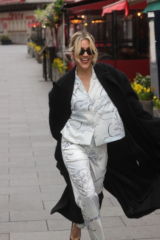 ASHLEY ROBERTS Leaves Heart Breakfas Show in London 02/06/2024