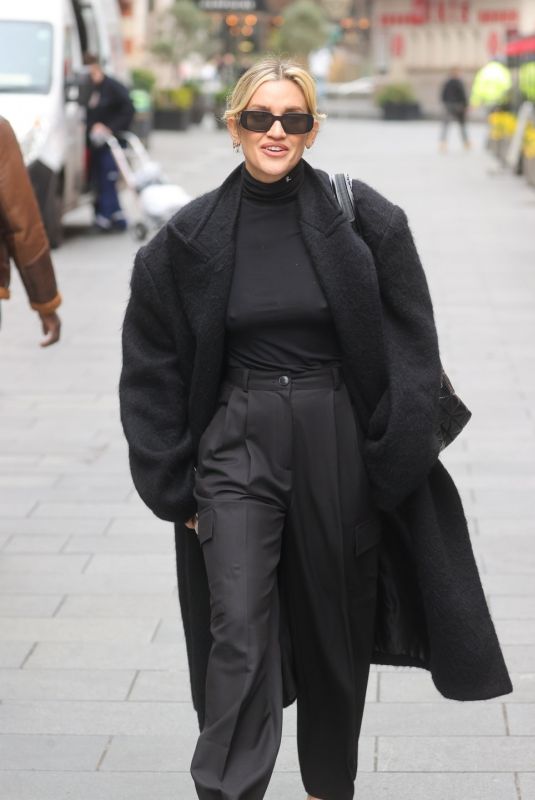 ASHLEY ROBERTS Leaves Heart Radio in London 02/07/2024