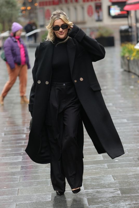 ASHLEY ROBERTS Leaves Heart Radio in London 02/22/2024