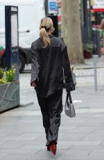 ASHLEY ROBERTS Records a Tick Tok Video at Heart Breakfast in London 02/28/2024