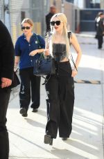 AVA MAX Leaves Jimmy Kimmel Live! at El Capitan Entertainment Centre in Hollywood 02/13/2024