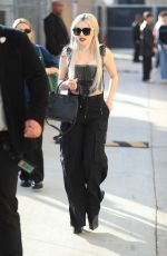 AVA MAX Leaves Jimmy Kimmel Live! at El Capitan Entertainment Centre in Hollywood 02/13/2024