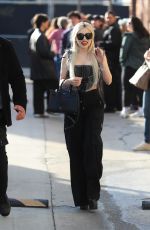 AVA MAX Leaves Jimmy Kimmel Live! at El Capitan Entertainment Centre in Hollywood 02/13/2024