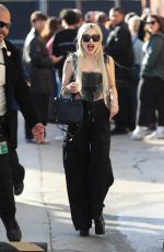 AVA MAX Leaves Jimmy Kimmel Live! at El Capitan Entertainment Centre in Hollywood 02/13/2024