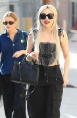 AVA MAX Leaves Jimmy Kimmel Live! at El Capitan Entertainment Centre in Hollywood 02/13/2024