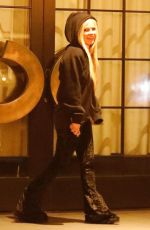 AVRIL LAVIGNE and Nate Smith Drink in Back of Their Truck and Skateboard Around West Hollywood 01/30/2024