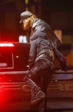 AVRIL LAVIGNE and Nate Smith Drink in Back of Their Truck and Skateboard Around West Hollywood 01/30/2024