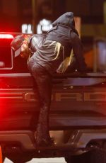 AVRIL LAVIGNE and Nate Smith Drink in Back of Their Truck and Skateboard Around West Hollywood 01/30/2024