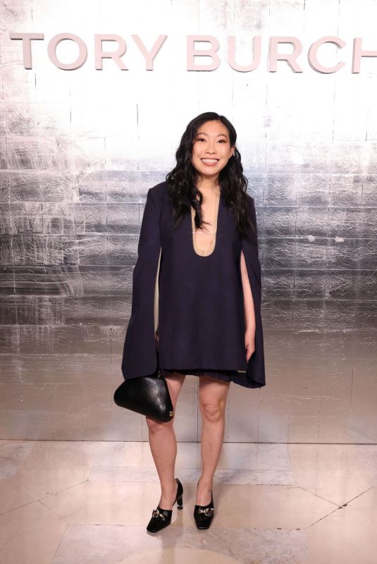 AWKWAFINA at Tory Burch Fashion Show at New York Fashion Week 02/12/2024