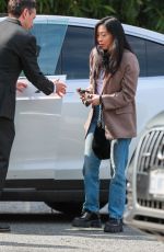 AWKWAFINA Out for Lunch at San Vicente Bungalows in West Hollywood 02/16/2024