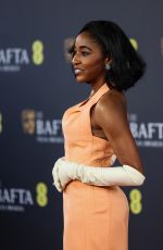 AYO EDEBIRI at EE Bafta Film Awards 2024 in London 02/18/2024