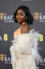 AYO EDEBIRI at EE Bafta Film Awards 2024 in London 02/18/2024