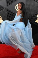 AYRA STARR at 66th GRAMMY Awards in Los Angeles 02/04/2024