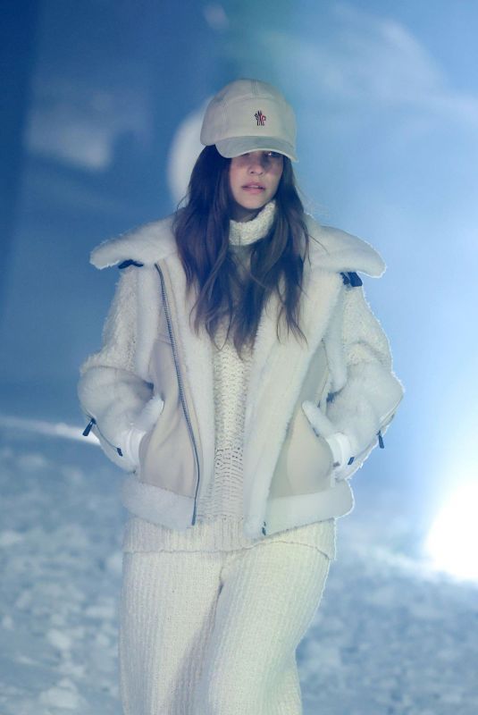 BARBARA PALVIN at Moncler FW24 Fashion Show in St Moritz 02/03/2024