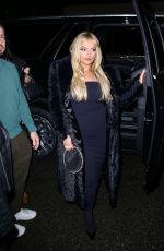 BEBE REXHA Arrives at Warner Bros Music Pre-Grammy Party at Hollywood Athletic Club in Los Angeles 02/01/2024