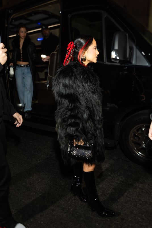 BECKY G Arrives at Christian Cowan Fashion Show in New York 02/11/2024