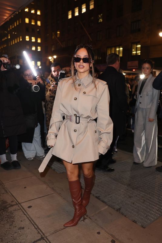 BECKY G Arrives at Tommy Hilfiger Show at New York Fashion Week 02/09/2024