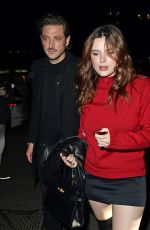 BELLA THORNE Arrives at British Vogue and Tiffany & Co. Bafta Afterparty at Annabel’s in London 02/18/2024