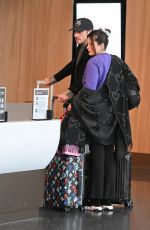 BELLA THORNE Arrives at JFK Airport in New York 02/16/2024
