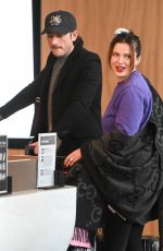 BELLA THORNE Arrives at JFK Airport in New York 02/16/2024
