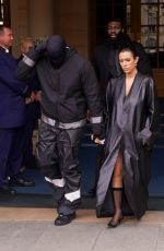 BIANCA CENSORI and Kanye West Out in Paris 02/28/2024