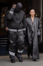 BIANCA CENSORI and Kanye West Out in Paris 02/28/2024