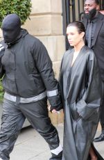BIANCA CENSORI and Kanye West Out in Paris 02/28/2024