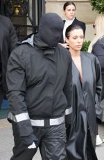 BIANCA CENSORI and Kanye West Out in Paris 02/28/2024