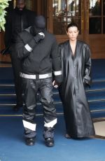BIANCA CENSORI and Kanye West Out in Paris 02/28/2024