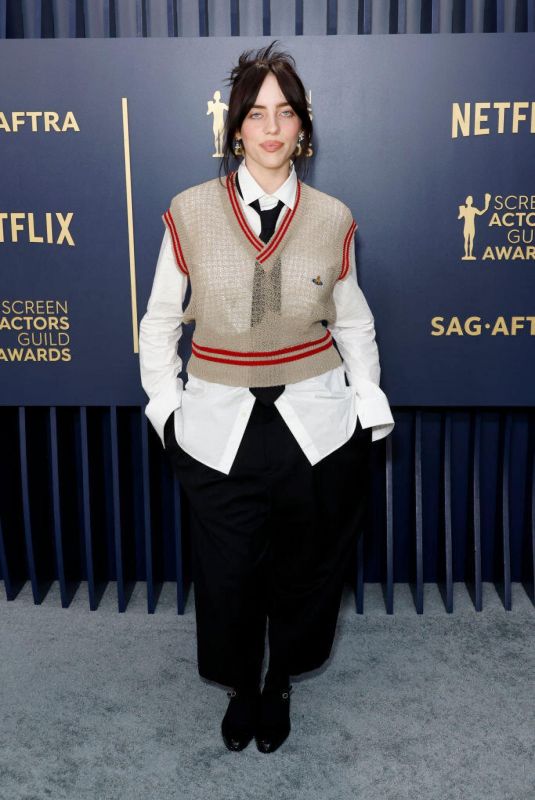 BILLIE EILISH at 30th Annual Screen Actors Guild Awards in Los Angeles 02/24/2024