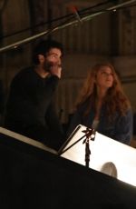 BLAKE LIVELY on the Set of It Ends With Us in Los Angeles 02/08/2024