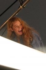 BLAKE LIVELY on the Set of It Ends With Us in Los Angeles 02/08/2024
