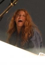 BLAKE LIVELY on the Set of It Ends With Us in Los Angeles 02/08/2024