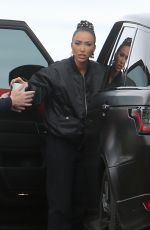 BREANA TIESI Arrives at Selling Sunset Set at Sunset Plaza 02/01/2024
