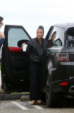 BREANA TIESI Arrives at Selling Sunset Set at Sunset Plaza 02/01/2024