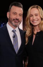BRIE LARSON at Jimmy Kimmel Live! 02/06/2024