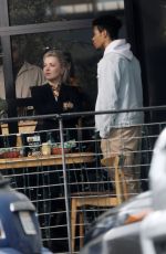 BRITTANY SNOW on the Set of Not Dead Yet in Los Angeles 02/26/2024