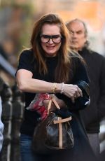 BROOKE SHIELDS and Sal Vulcano Filming at Carmine