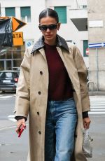BRUNA MARQUEZINE Out at Milan Fashion Week 02/24/2024