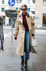 BRUNA MARQUEZINE Out at Milan Fashion Week 02/24/2024