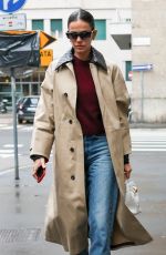 BRUNA MARQUEZINE Out at Milan Fashion Week 02/24/2024