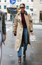 BRUNA MARQUEZINE Out at Milan Fashion Week 02/24/2024