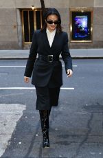 CAMILA MENDES Arrives at Kelly Clarkson Show at NBC Studios in New York City 02/06/2024