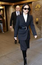 CAMILA MENDES Arrives at Kelly Clarkson Show at NBC Studios in New York City 02/06/2024