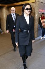 CAMILA MENDES Arrives at Kelly Clarkson Show at NBC Studios in New York City 02/06/2024