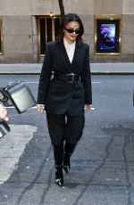 CAMILA MENDES Arrives at Kelly Clarkson Show at NBC Studios in New York City 02/06/2024