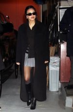 CAMILA MENDES Arrives at Live with Kelly and Mark in New York 02/06/2024