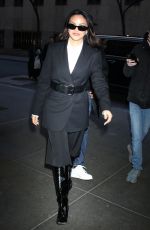 CAMILA MENDES Arrives at NBC Studios in New York 02/06/2024
