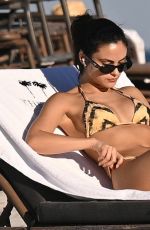 CAMILA MENDES in Bikini at a Beach in Miami 02/01/2024